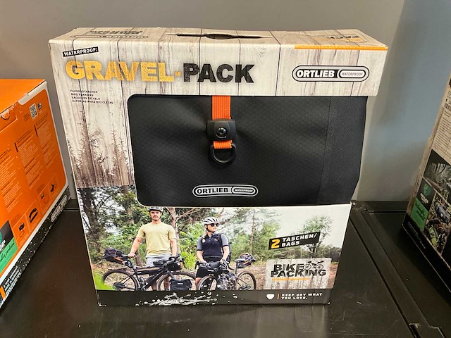 Ortlieb gravel-pack ql 2.1 matzwart 29l set van twee tassen - afbeelding 2 van  3