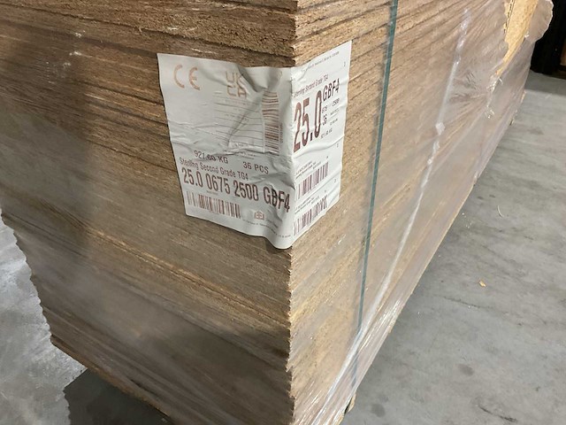 Osb 2500x675x25 36 stuks 4 zijden mes en groef - afbeelding 2 van  8