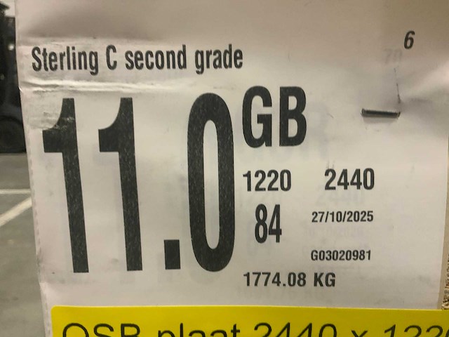 Osb plaat 2440x1220x11mm (84x) - afbeelding 8 van  8