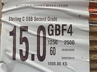Osb plaat 2500 x 1250x 15 mm gbf4 (60x) - afbeelding 4 van  12