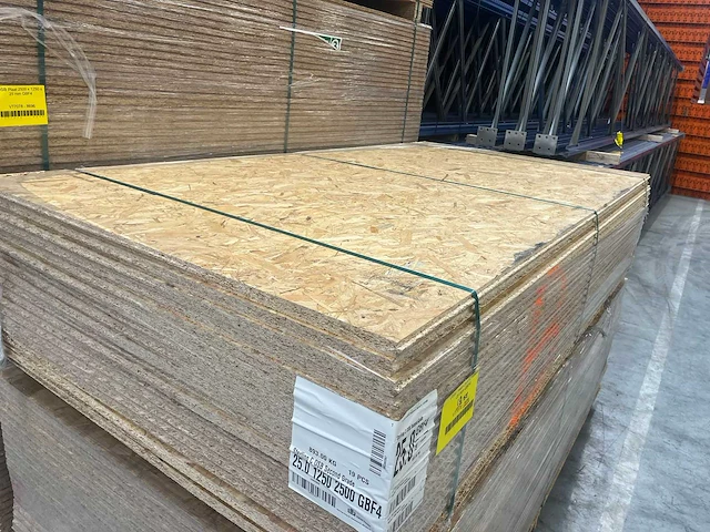 Osb plaat 2500 x 1250x 25 mm gbf4 (19x) - afbeelding 3 van  10