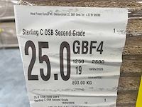 Osb plaat 2500 x 1250x 25 mm gbf4 (19x) - afbeelding 4 van  10