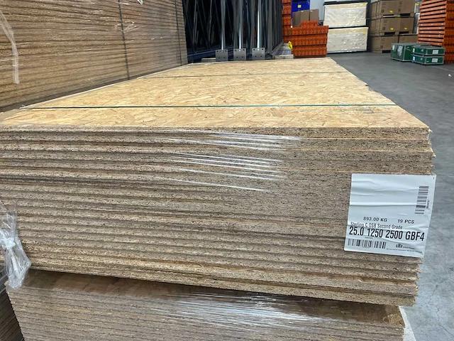 Osb plaat 2500 x 1250x 25 mm gbf4 (19x) - afbeelding 6 van  10