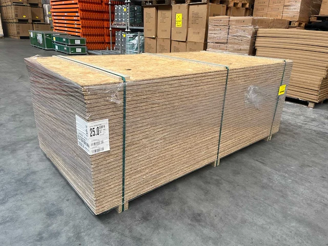 Osb plaat 2500 x 1250x 25 mm gbf4 (36x) - afbeelding 1 van  10
