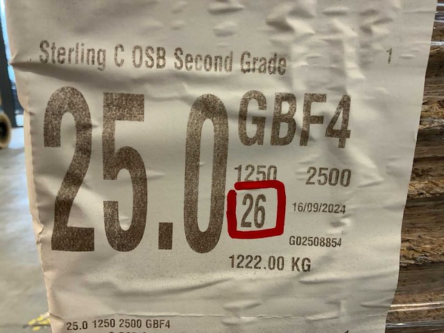 Osb plaat 2500x1250x25mm (26x) - afbeelding 8 van  8