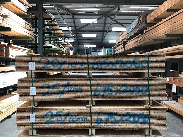 Osb platen 12mm 675x2050mm (20x) - afbeelding 2 van  3