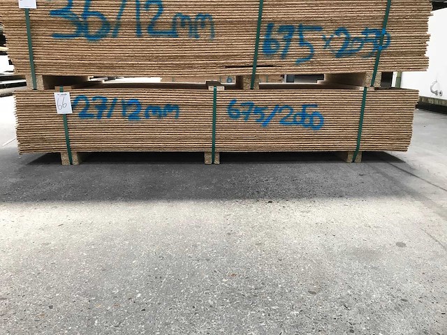 Osb platen 12mm 675x2050mm (27x) - afbeelding 1 van  1