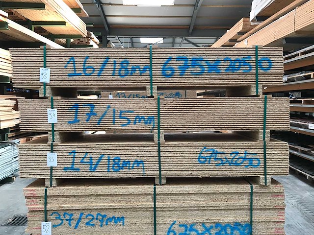 Osb platen 15mm 675x2050mm (17x) - afbeelding 2 van  3