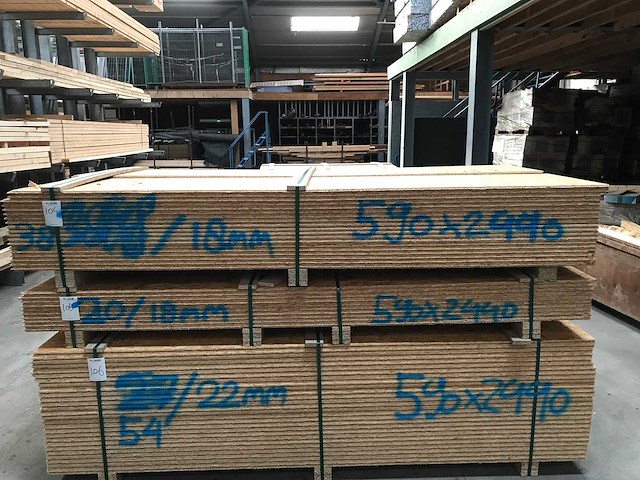 Osb platen 18mm 590x2440mm (38x) - afbeelding 2 van  3