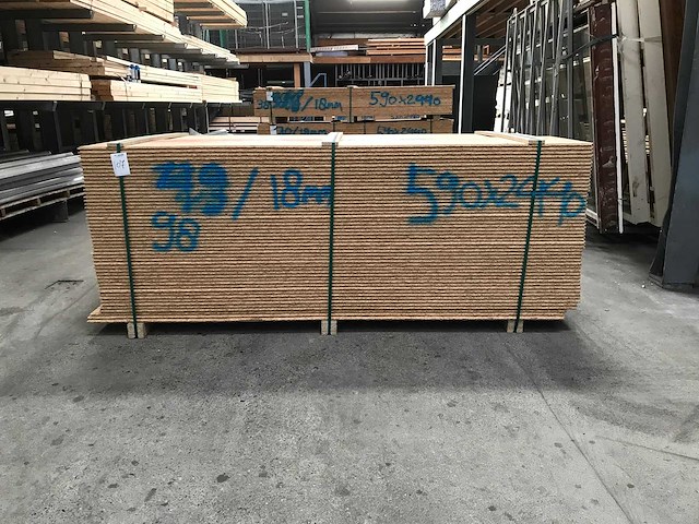 Osb platen 18mm 590x2440mm (98x) - afbeelding 2 van  3