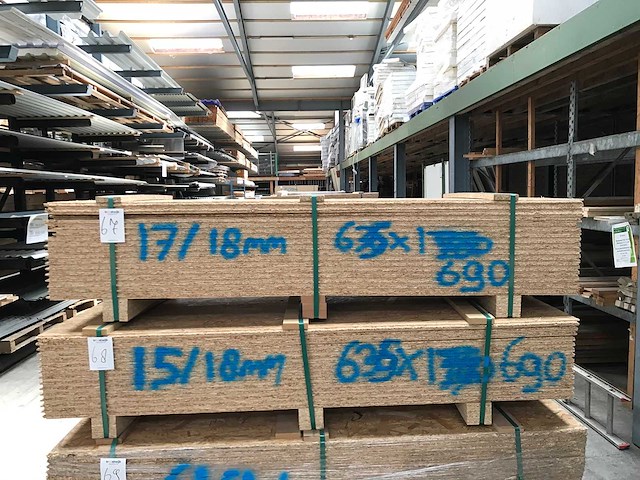 Osb platen 18mm 635x1690mm (17x) - afbeelding 2 van  3