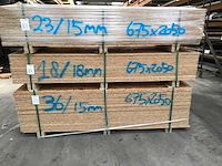 Osb platen 18mm 675x2050mm (18x) - afbeelding 1 van  2