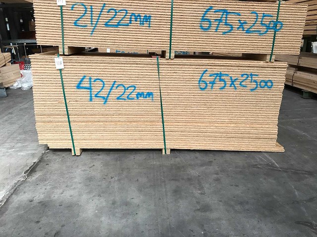 Osb platen 22mm 675x2500mm (42x) - afbeelding 2 van  3
