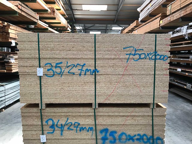 Osb platen 27mm 750x2000mm (35x) - afbeelding 2 van  3