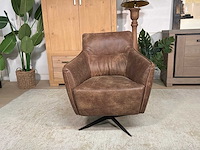 Oscar leren draaibare fauteuil - afbeelding 4 van  5