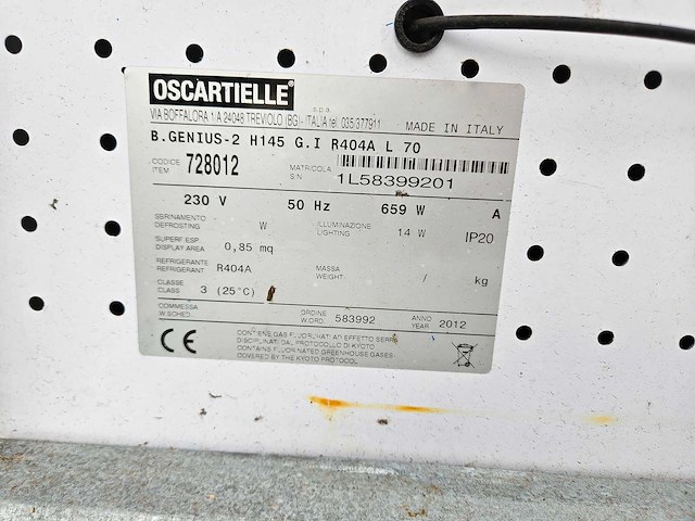 Oscartielle - koelvitrine - afbeelding 5 van  5