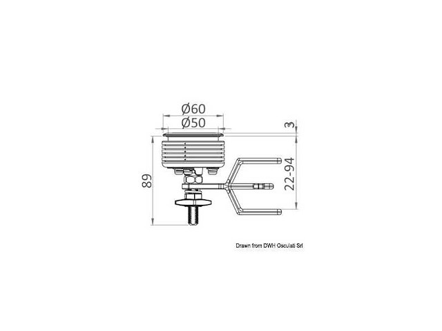 Osculati eclipse mk2 flush grendel 60mm 38-161-01 - afbeelding 8 van  8