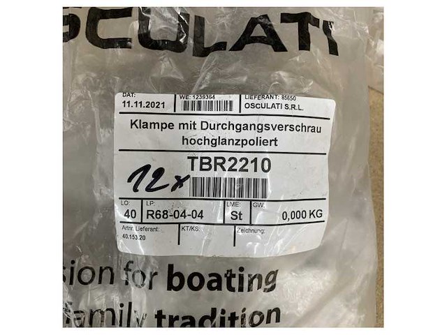 Osculati silhouette gepolijste roestvrijstalen cleat 200 mm met tru rompbout - 40.153.20 - afbeelding 5 van  5