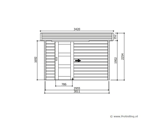 Oslo tuinhuis - afbeelding 2 van  3