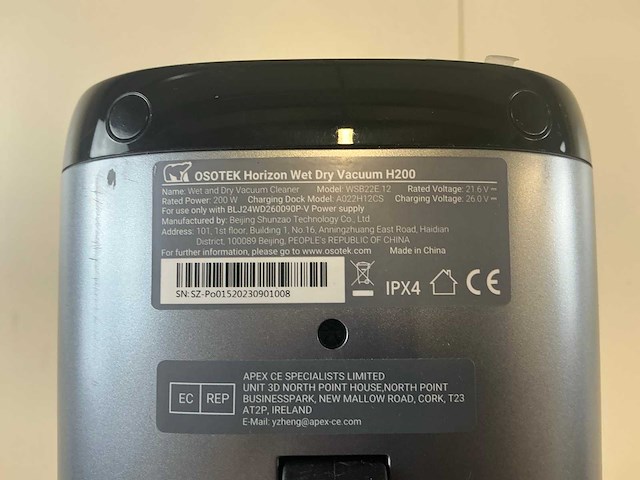 Osotek horizon wet dry vacuüm h200 steelstofzuiger - afbeelding 9 van  10