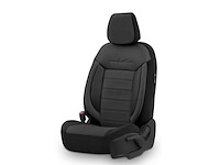 Otom stoelhoezenset comfortline 8 mm leer/textiel zwart 11-delig - afbeelding 1 van  4