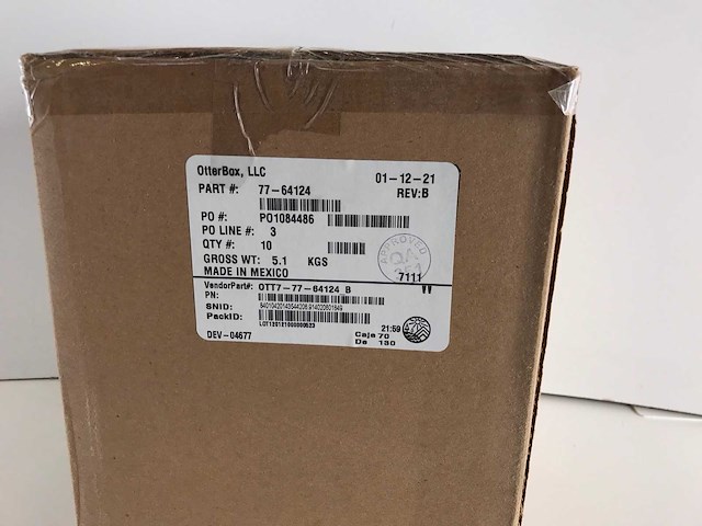 Otterbox (77-64124) shockproof ultra-rugged protective case for samsung galaxy tab s6 with build in screen protector (new) (120x) - afbeelding 3 van  7