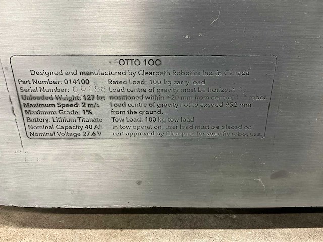 Otto 100 autonome mobiele robot - afbeelding 7 van  7