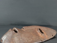 Oud afrikaans houten bakongo-masker uit congo. - afbeelding 3 van  5