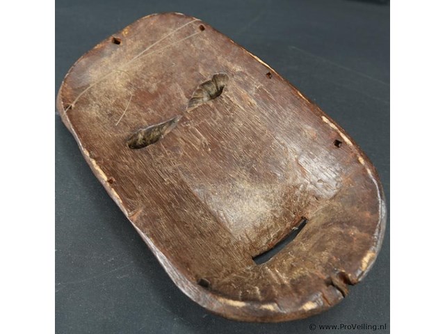 Oud afrikaans houten bakongo-masker uit congo. - afbeelding 5 van  5