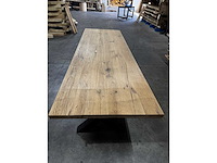 Oud eiken eetkamertafel 300 cm - afbeelding 3 van  3