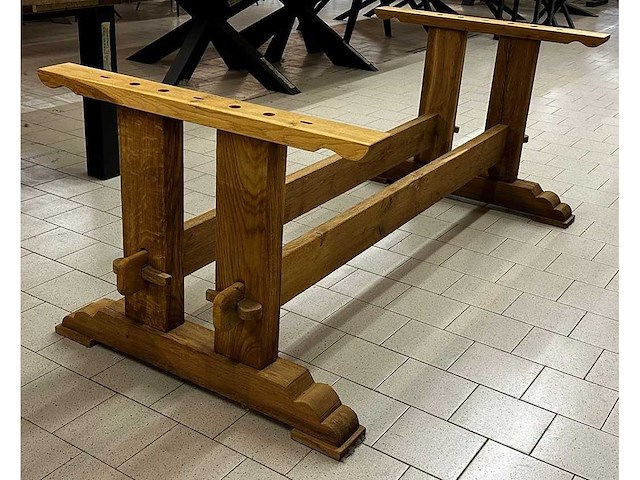 Oud eiken kloosterpoten-set (5x) - afbeelding 2 van  5