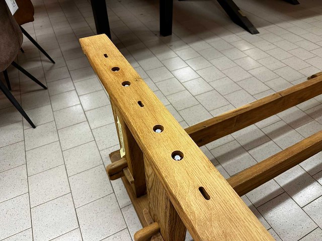 Oud eiken kloosterpoten-set (5x) - afbeelding 4 van  5