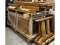 Oud eiken kloosterpoten-set (5x) - afbeelding 5 van  5