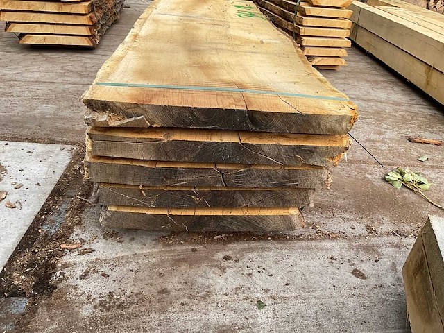Oud eiken stam 55 mm ca. 0,700 m³ - afbeelding 1 van  1