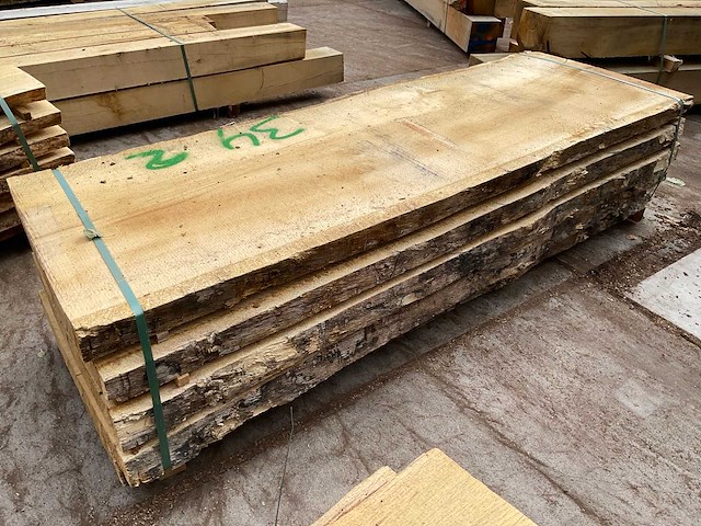Oud eiken stam 55 mm ca. 0,700 m³ - afbeelding 3 van  5