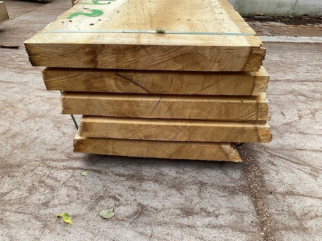 Oud eiken stam 55 mm ca. 0,700 m³ - afbeelding 4 van  5