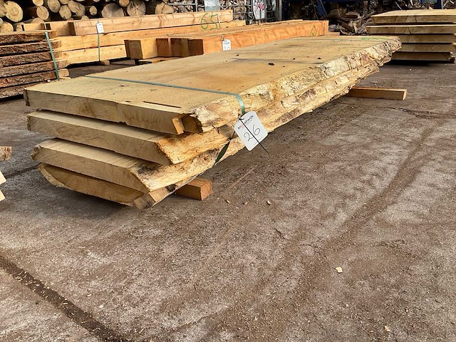 Oud eiken stam 62 mm ca. 0,400 m³ - afbeelding 1 van  5