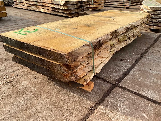 Oud eiken stam 62 mm ca. 0,400 m³ - afbeelding 3 van  5