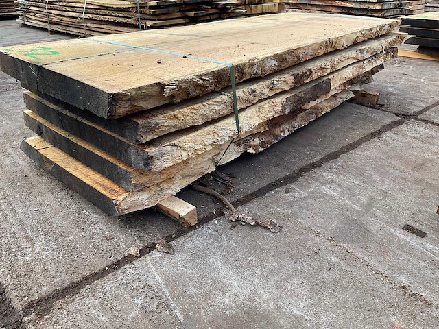 Oud eiken stam 62 mm ca. 0,450 m³ - afbeelding 3 van  5