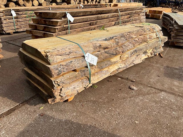 Oud eiken stam 62 mm ca. 0,643 m³ - afbeelding 1 van  5