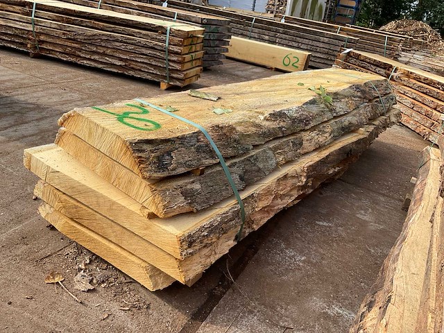 Oud eiken stam 62 mm ca. 0,643 m³ - afbeelding 3 van  5