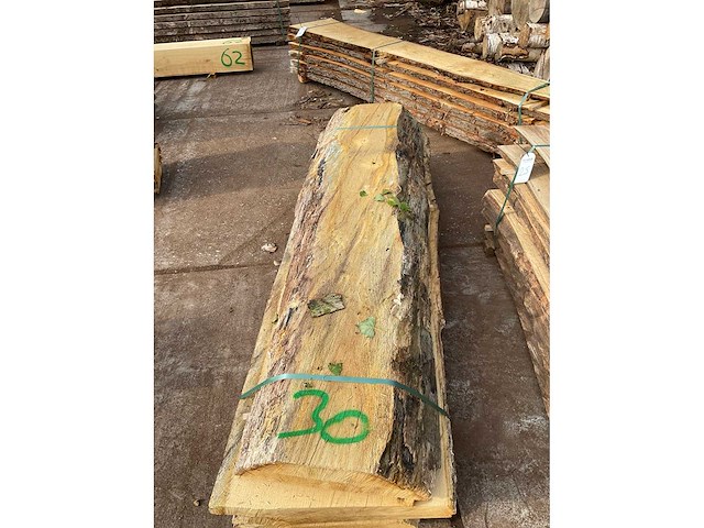 Oud eiken stam 62 mm ca. 0,643 m³ - afbeelding 5 van  5