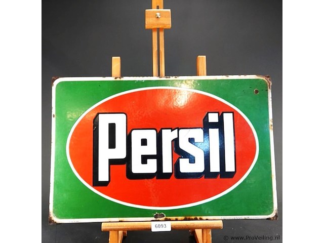 Oud emaillen bord persil - afbeelding 1 van  6