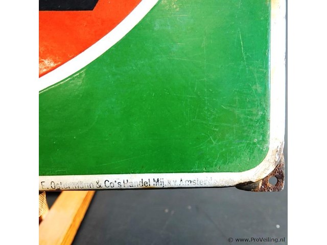 Oud emaillen bord persil - afbeelding 2 van  6