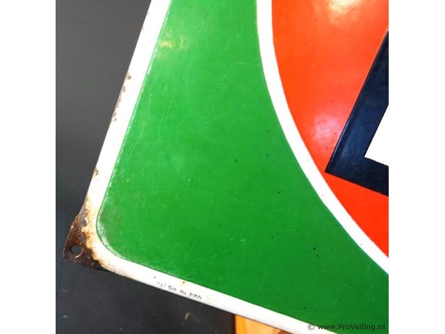 Oud emaillen bord persil - afbeelding 4 van  6