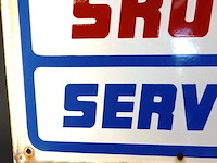 Oud emaillen bord skoda service - afbeelding 2 van  6