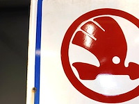 Oud emaillen bord skoda service - afbeelding 5 van  6