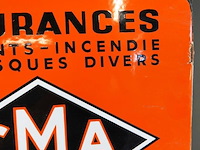 Oud emaillen cma assurances bord - afbeelding 3 van  7