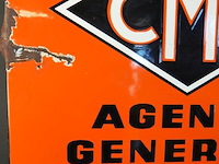 Oud emaillen cma assurances bord - afbeelding 5 van  7