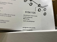Oud hollands rond rozet deurbeslag (18x) - afbeelding 2 van  2